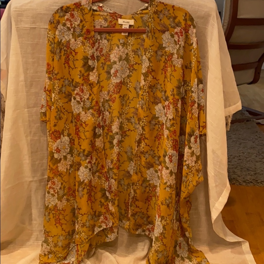 Sheer Floral Kimono